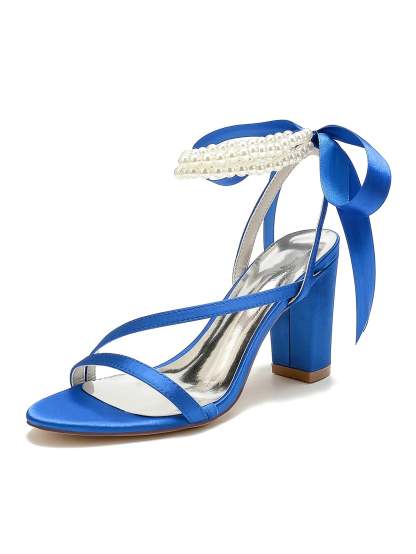 Beaded High Heel Bridesmaid Shoes for Women's Weddings