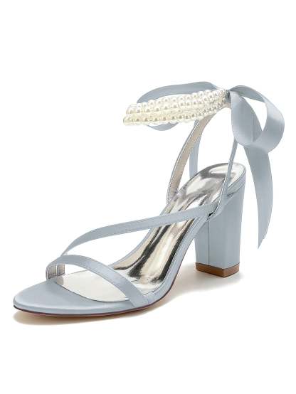 Beaded High Heel Bridesmaid Shoes for Women's Weddings