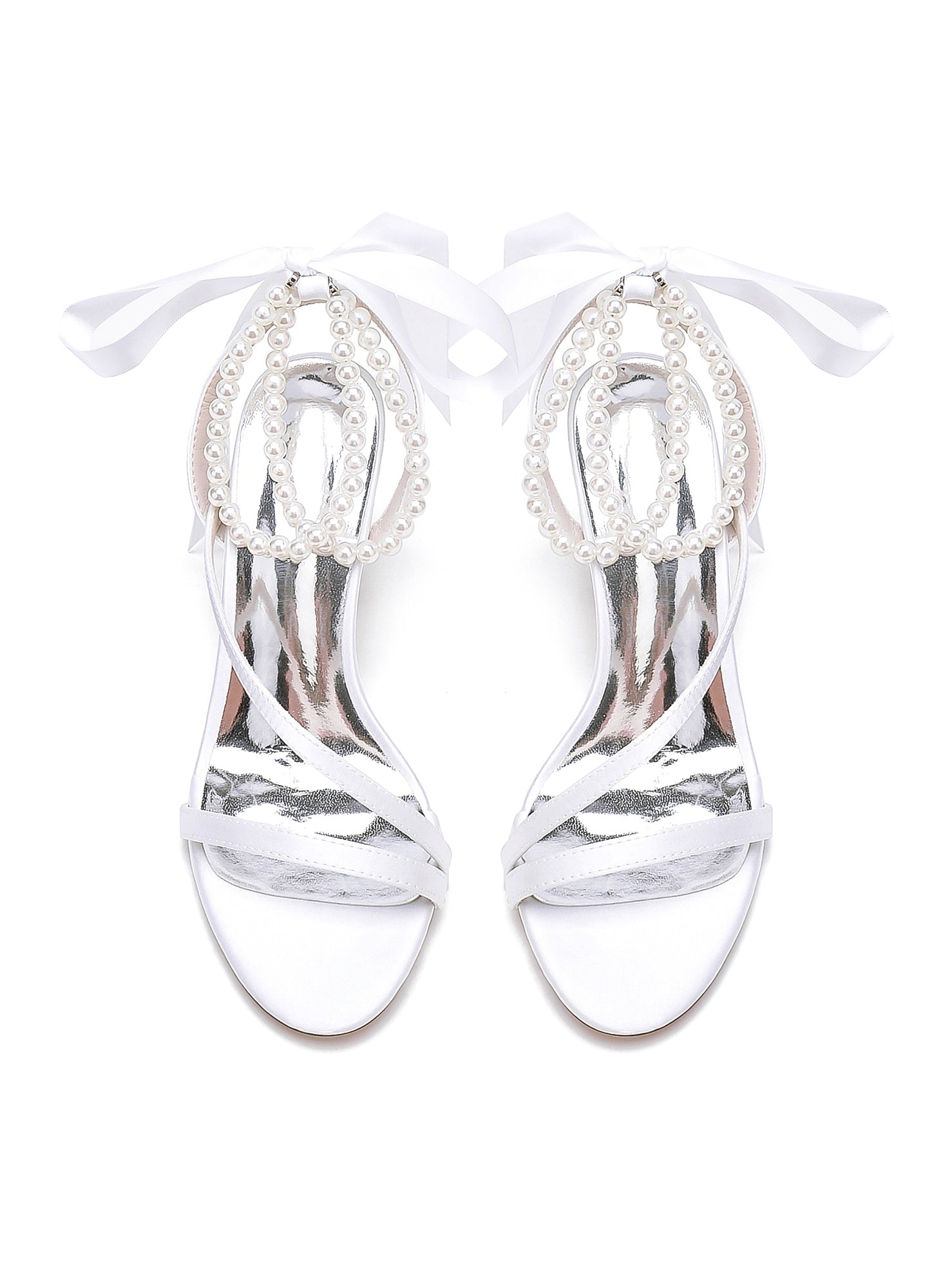 Beaded High Heel Bridesmaid Shoes for Women's Weddings