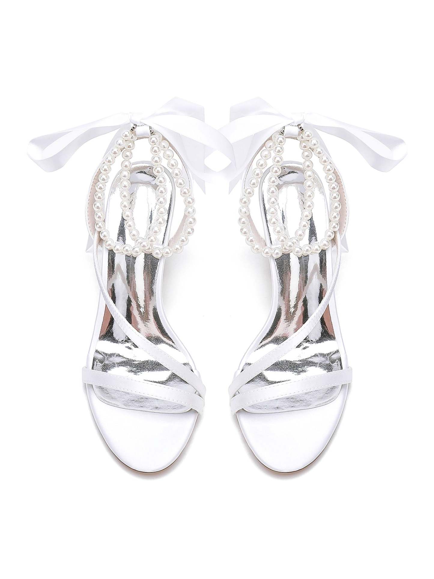 Beaded High Heel Bridesmaid Shoes for Women's Weddings