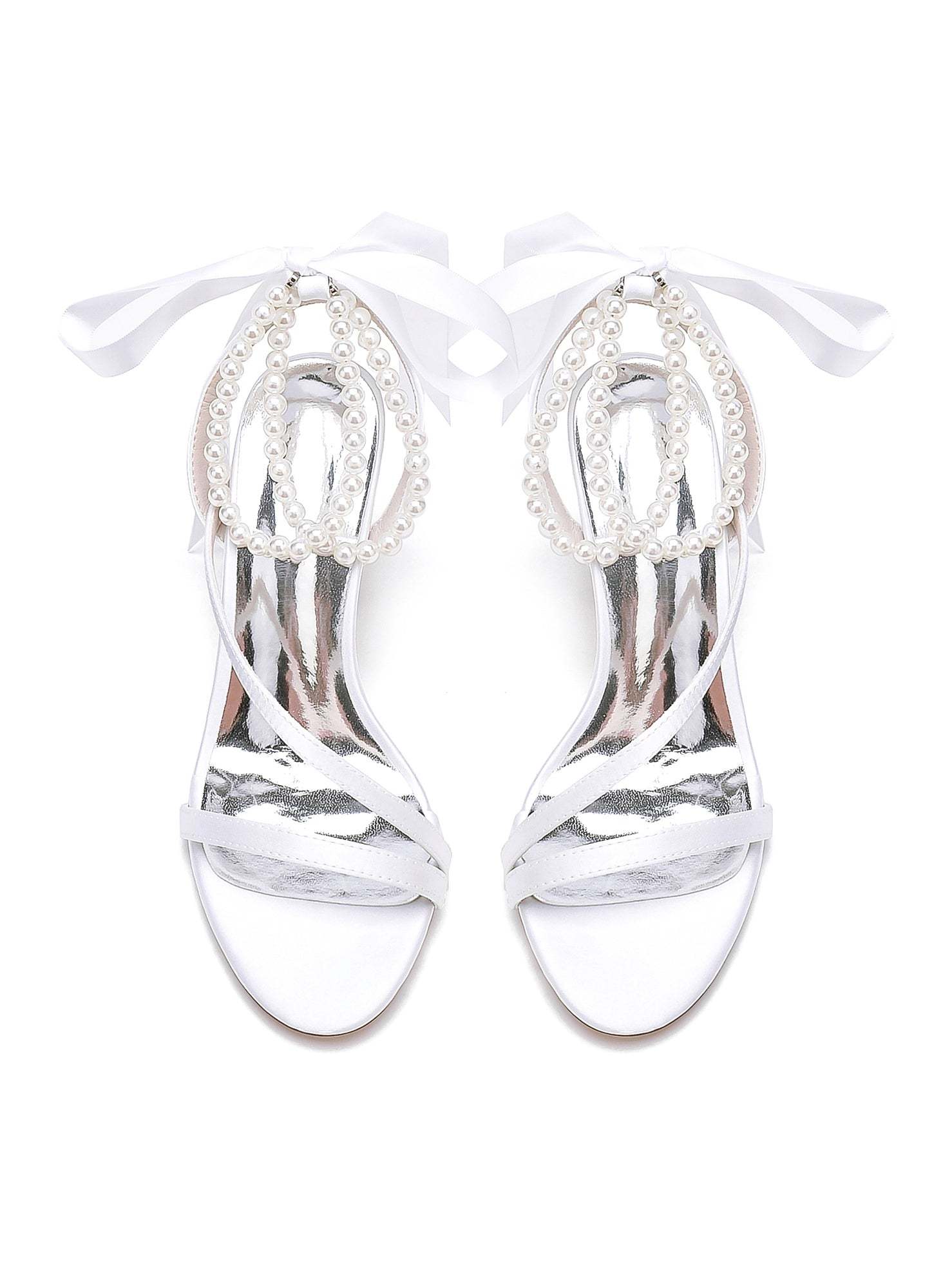 Beaded High Heel Bridesmaid Shoes for Women's Weddings