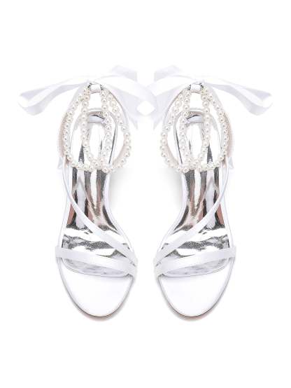 Beaded High Heel Bridesmaid Shoes for Women's Weddings