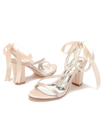 Beaded High Heel Bridesmaid Shoes for Women's Weddings