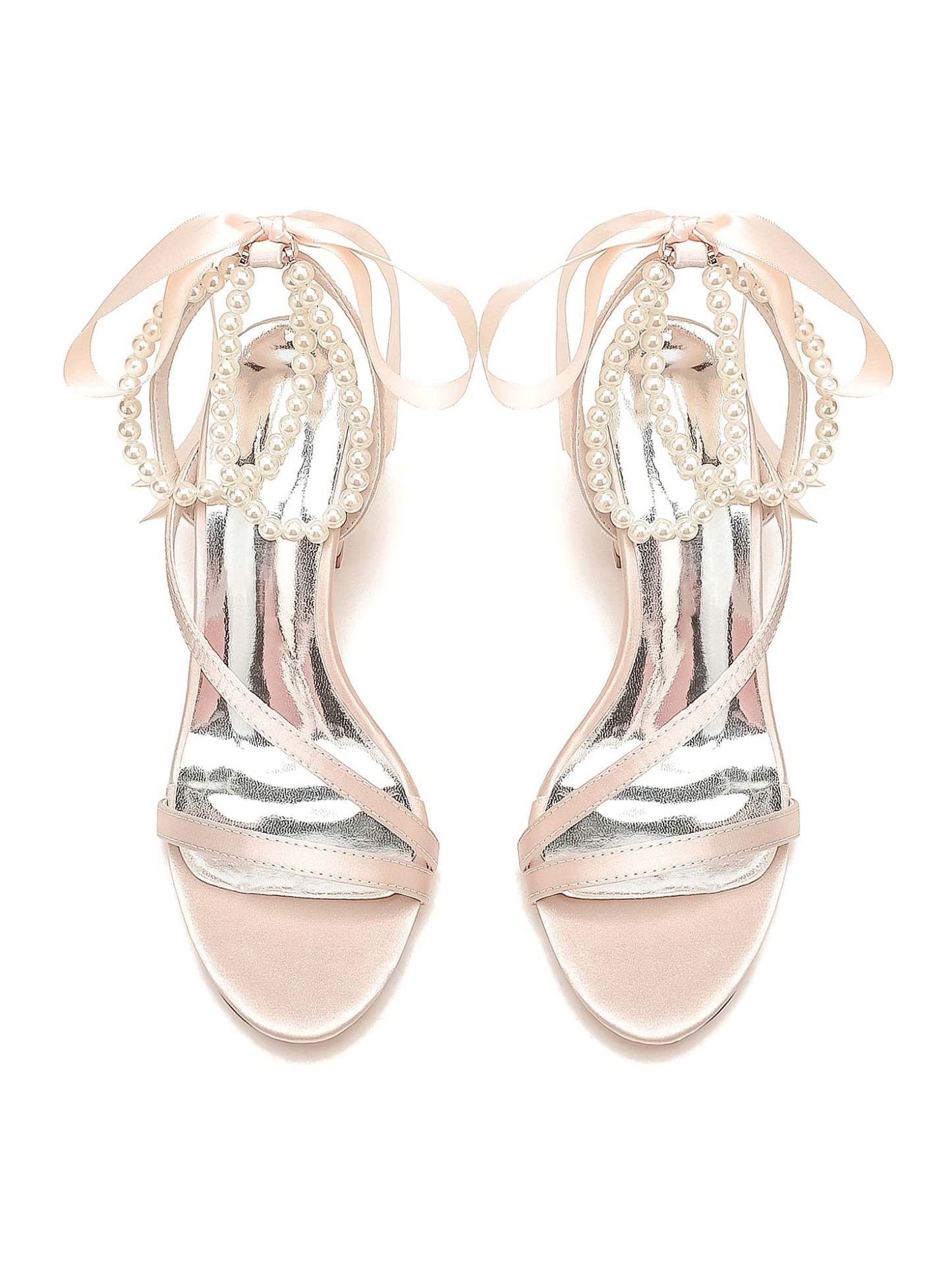 Beaded High Heel Bridesmaid Shoes for Women's Weddings