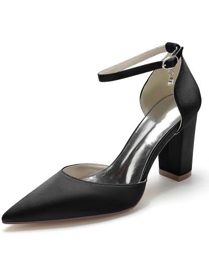 Bridal High Heel Pointed Toe Shoes with Rhinestones for Women