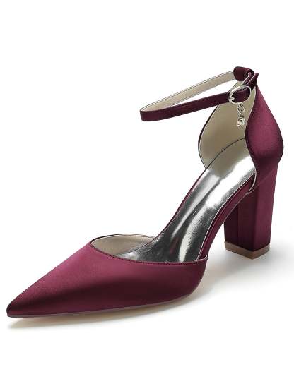 Bridal High Heel Pointed Toe Shoes with Rhinestones for Women