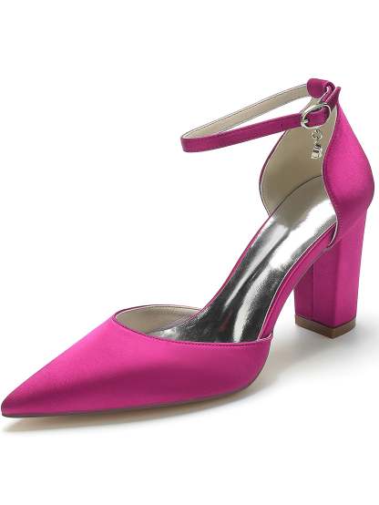 Bridal High Heel Pointed Toe Shoes with Rhinestones for Women