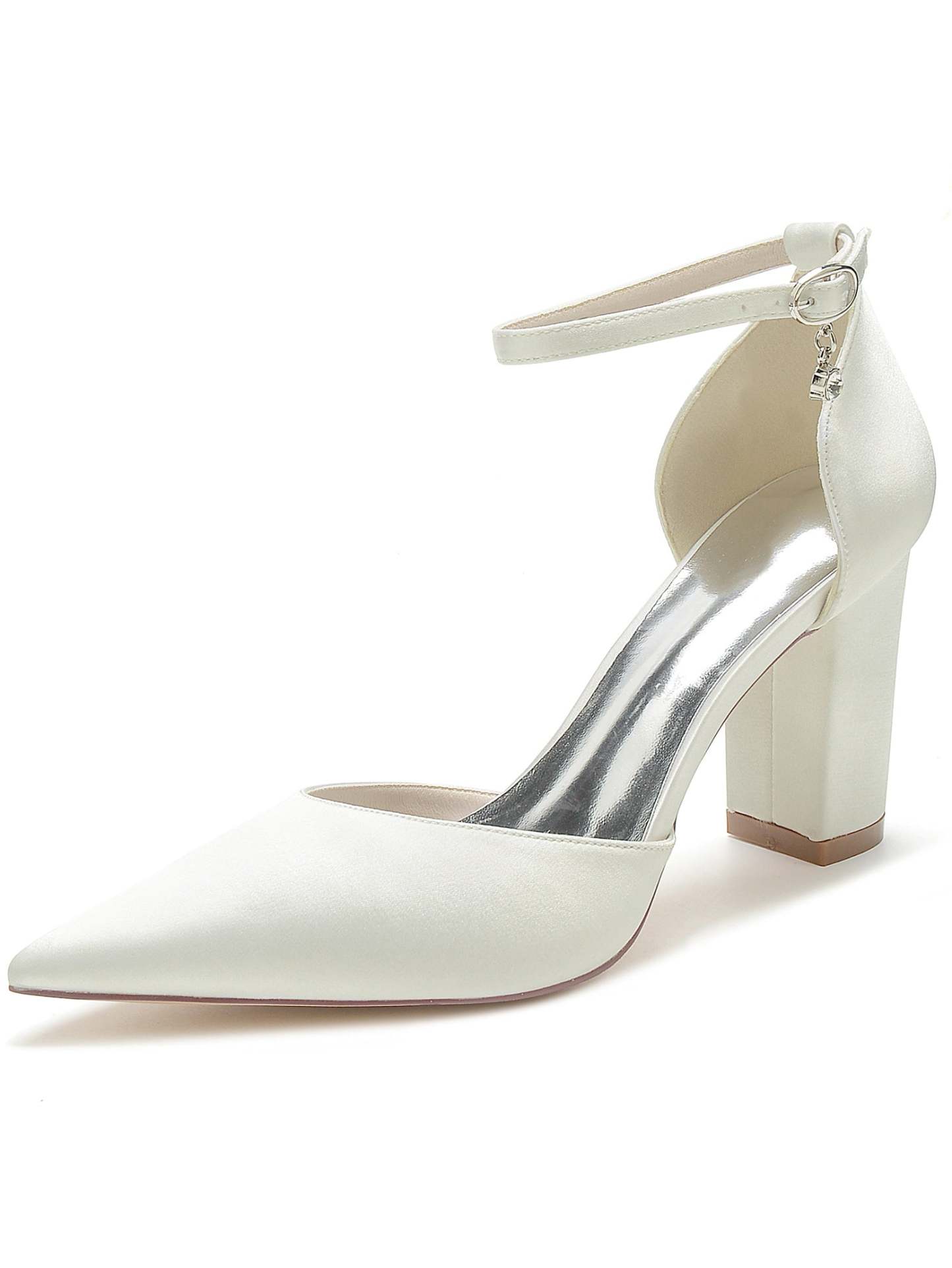 Bridal High Heel Pointed Toe Shoes with Rhinestones for Women