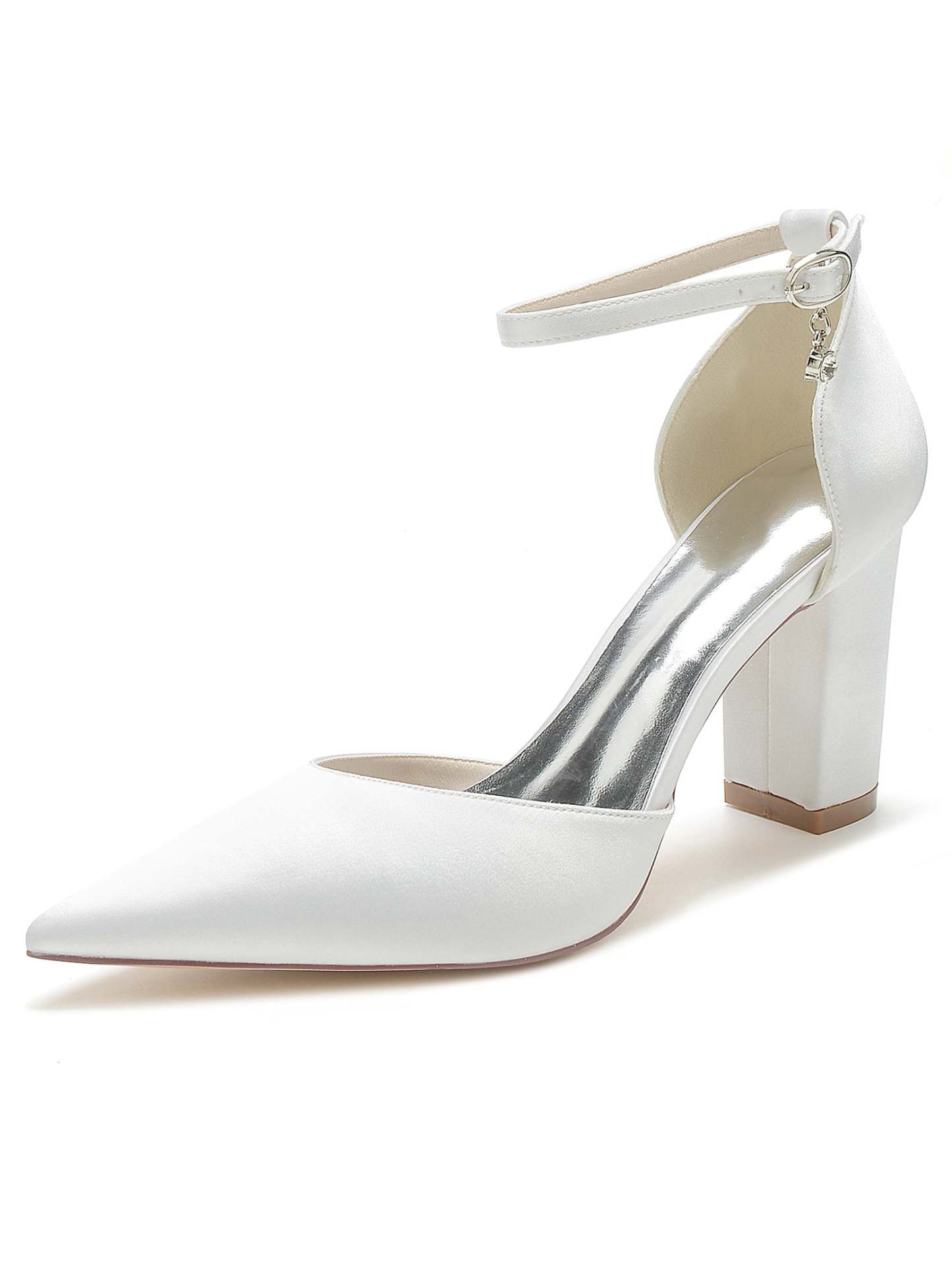 Bridal High Heel Pointed Toe Shoes with Rhinestones for Women