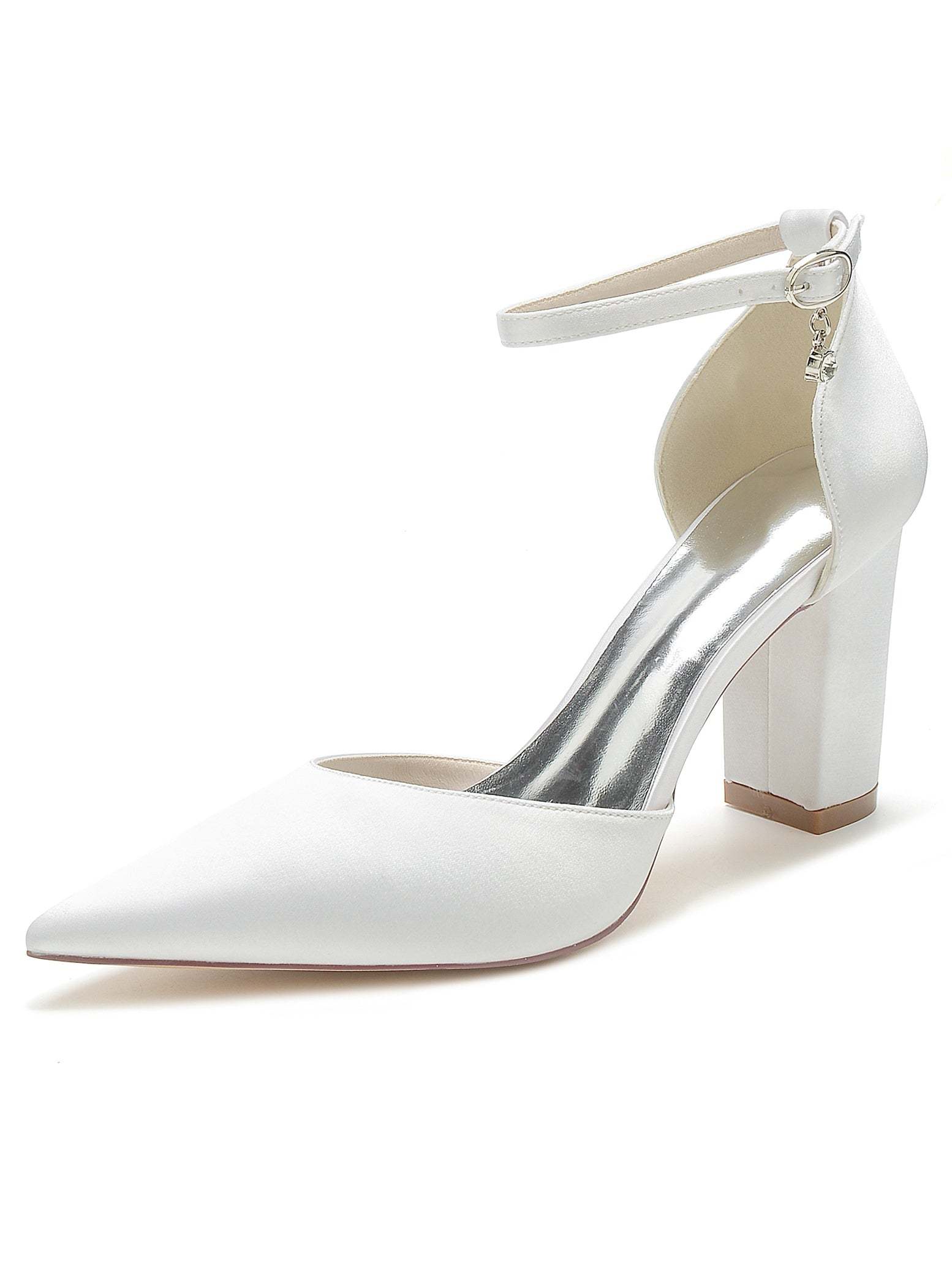 Bridal High Heel Pointed Toe Shoes with Rhinestones for Women