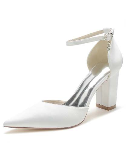 Bridal High Heel Pointed Toe Shoes with Rhinestones for Women