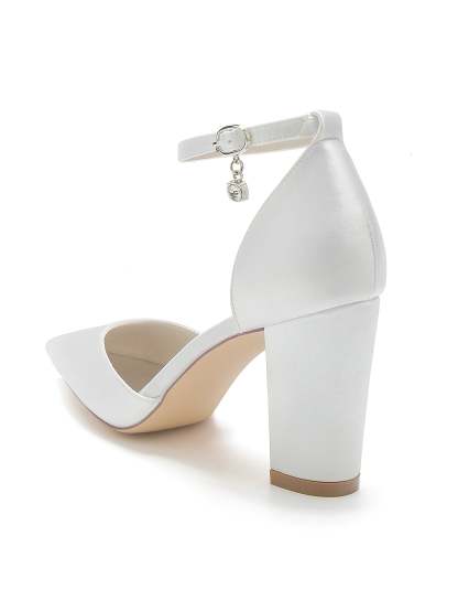 Bridal High Heel Pointed Toe Shoes with Rhinestones for Women