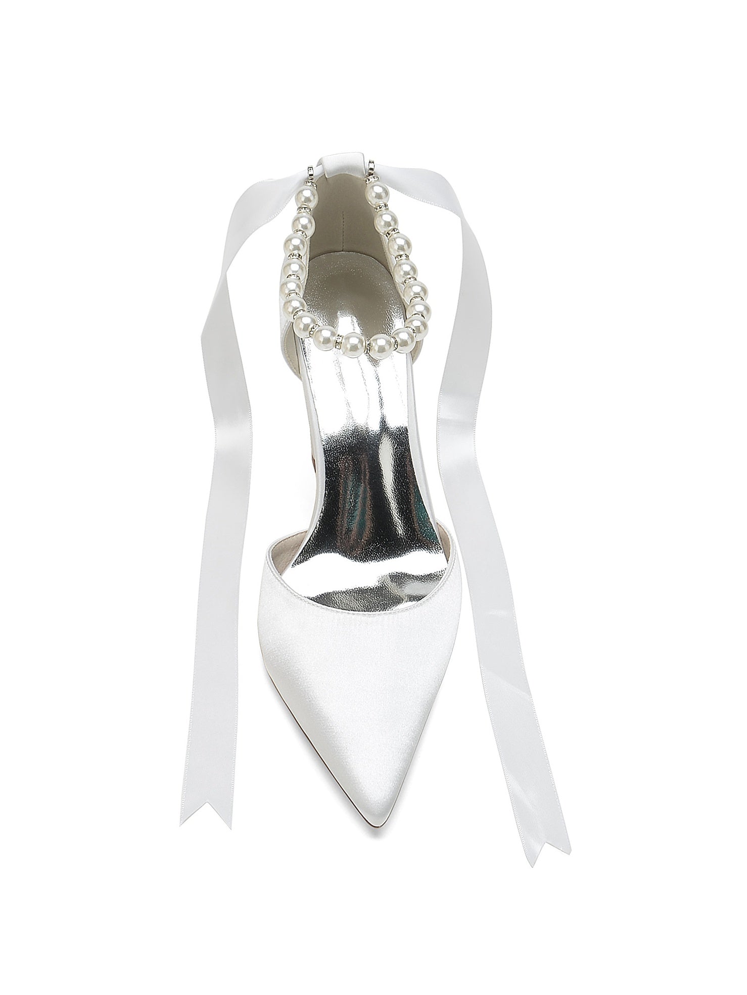 Bridesmaid Wedding Shoes for Women with Rhinestones and Pointed Toe High Heels