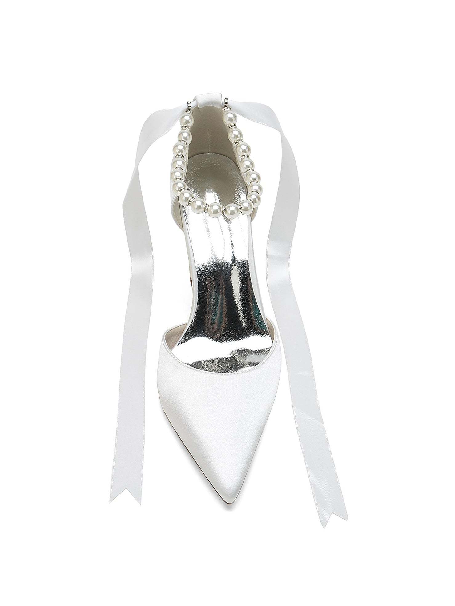 Bridesmaid Wedding Shoes for Women with Rhinestones and Pointed Toe High Heels