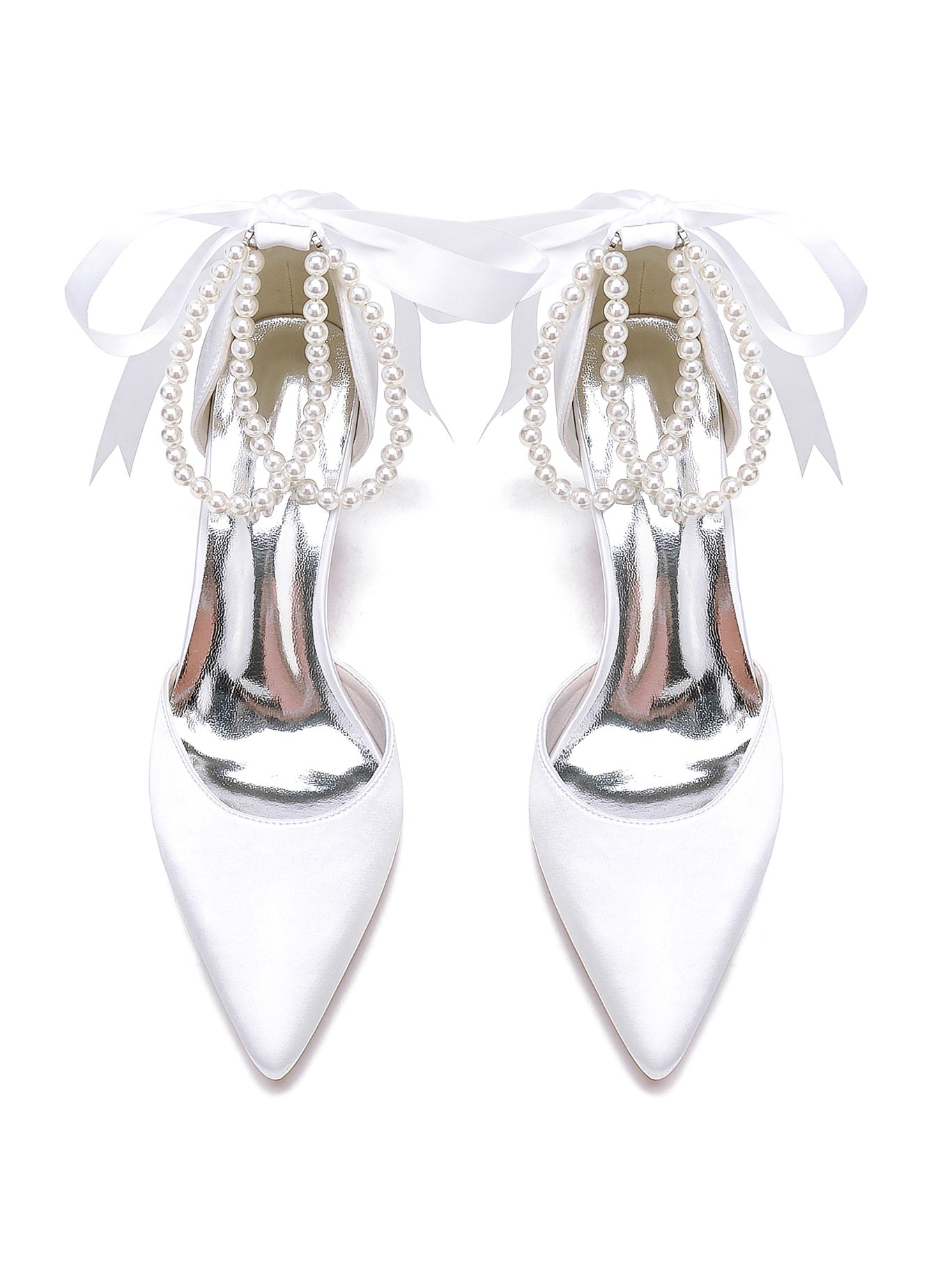 Bridesmaid Stiletto Heels with Rhinestones for Women's Wedding