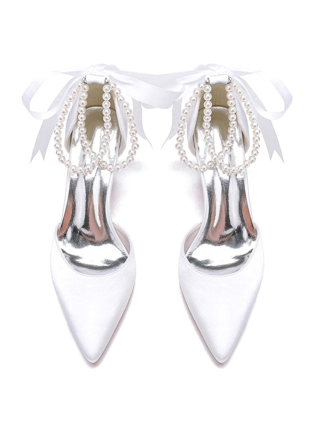 Bridesmaid Stiletto Heels with Rhinestones for Women's Wedding