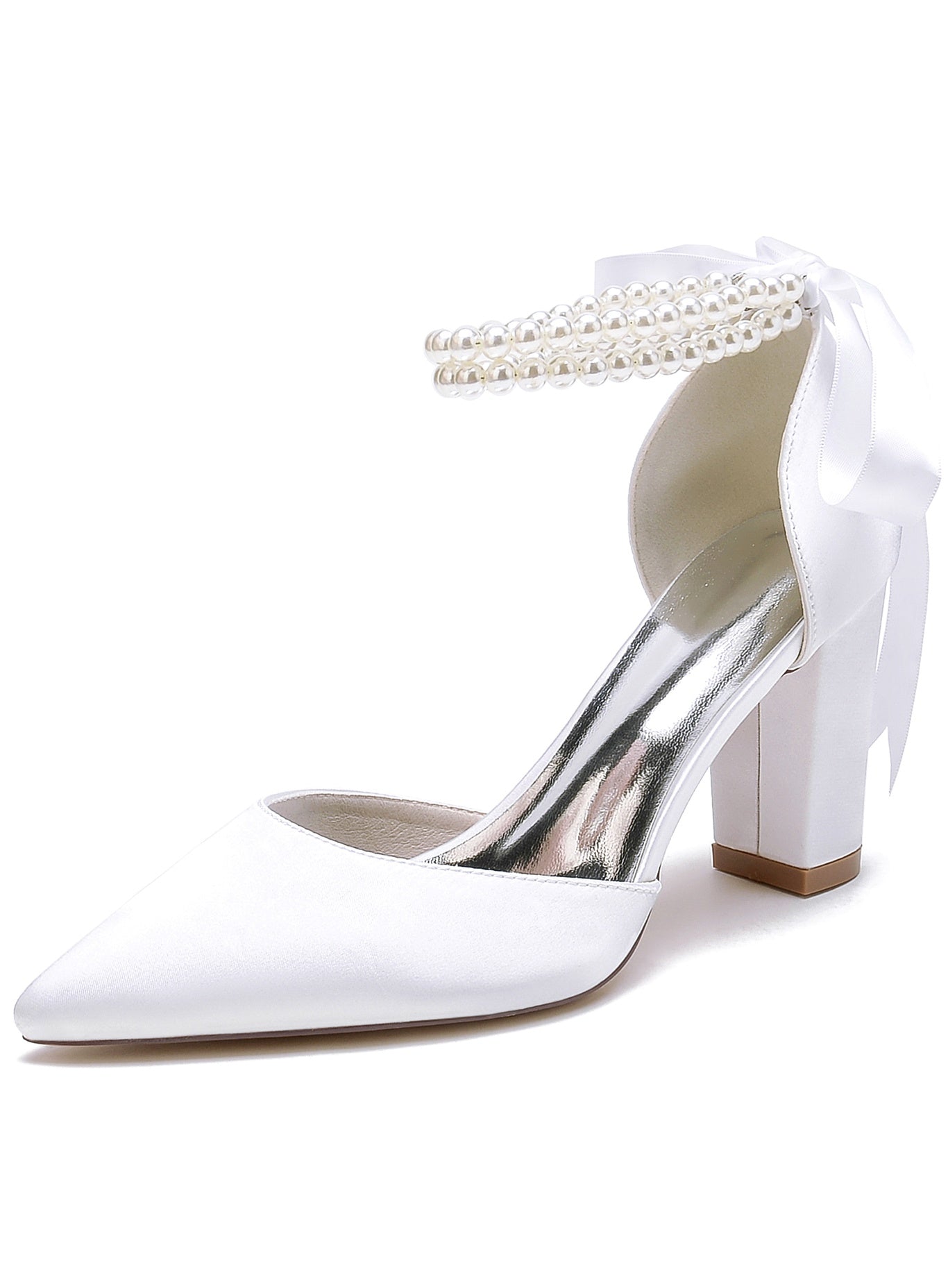 Bridesmaid Stiletto Heels with Rhinestones for Women's Wedding