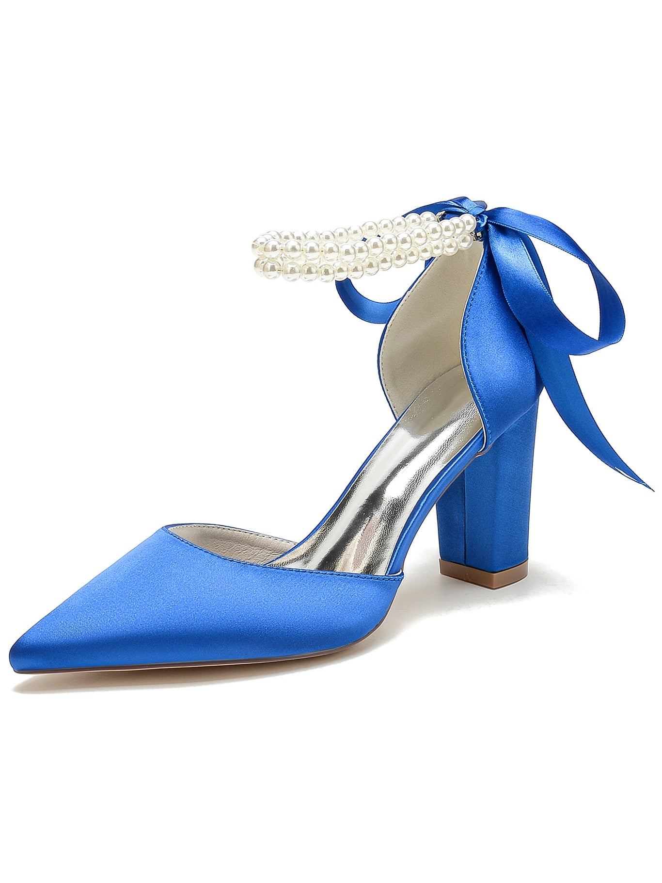 Bridesmaid Stiletto Heels with Rhinestones for Women's Wedding