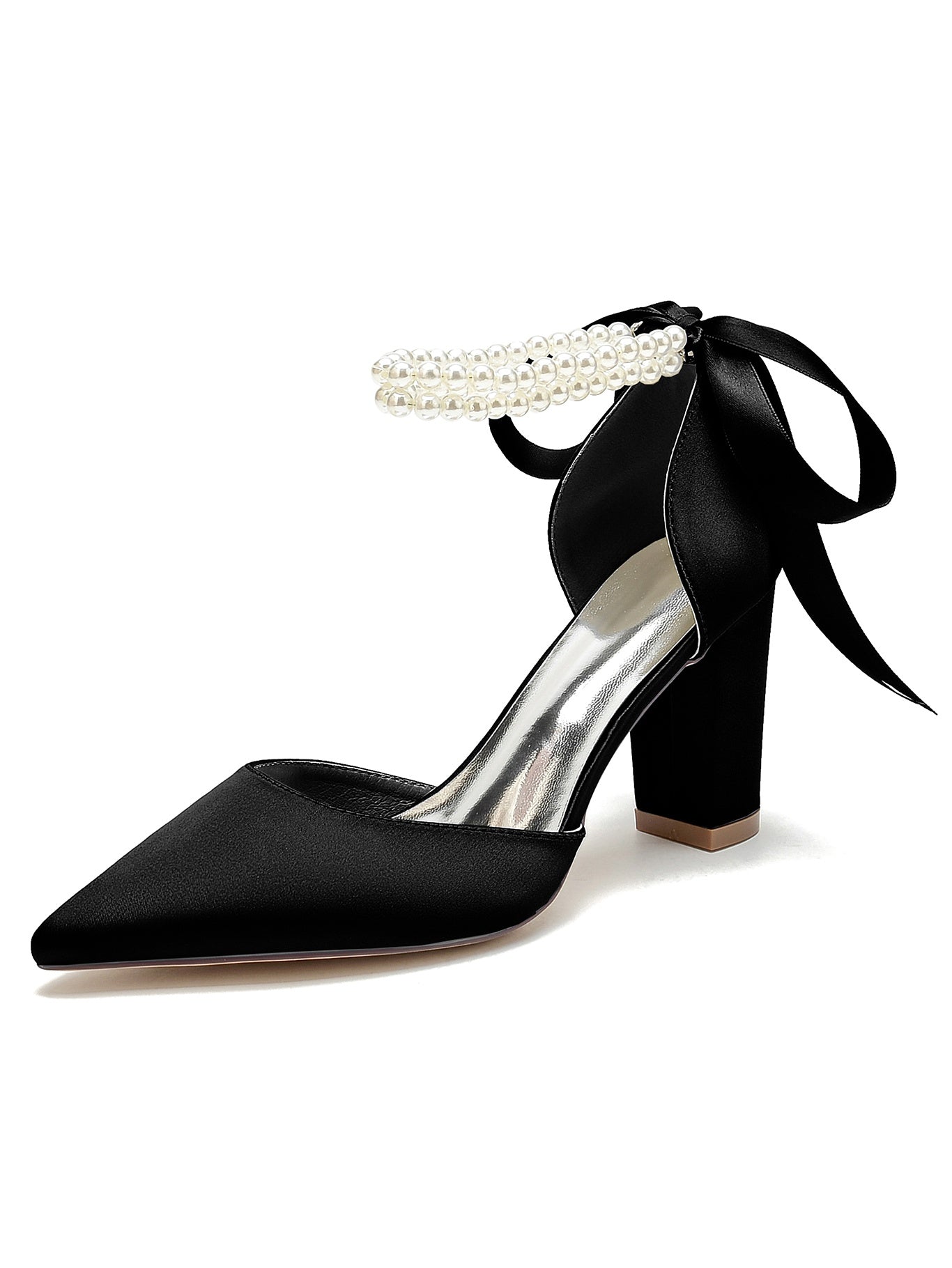 Bridesmaid Stiletto Heels with Rhinestones for Women's Wedding