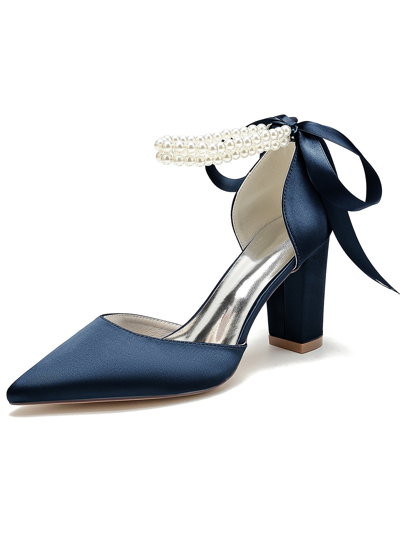 Bridesmaid Stiletto Heels with Rhinestones for Women's Wedding