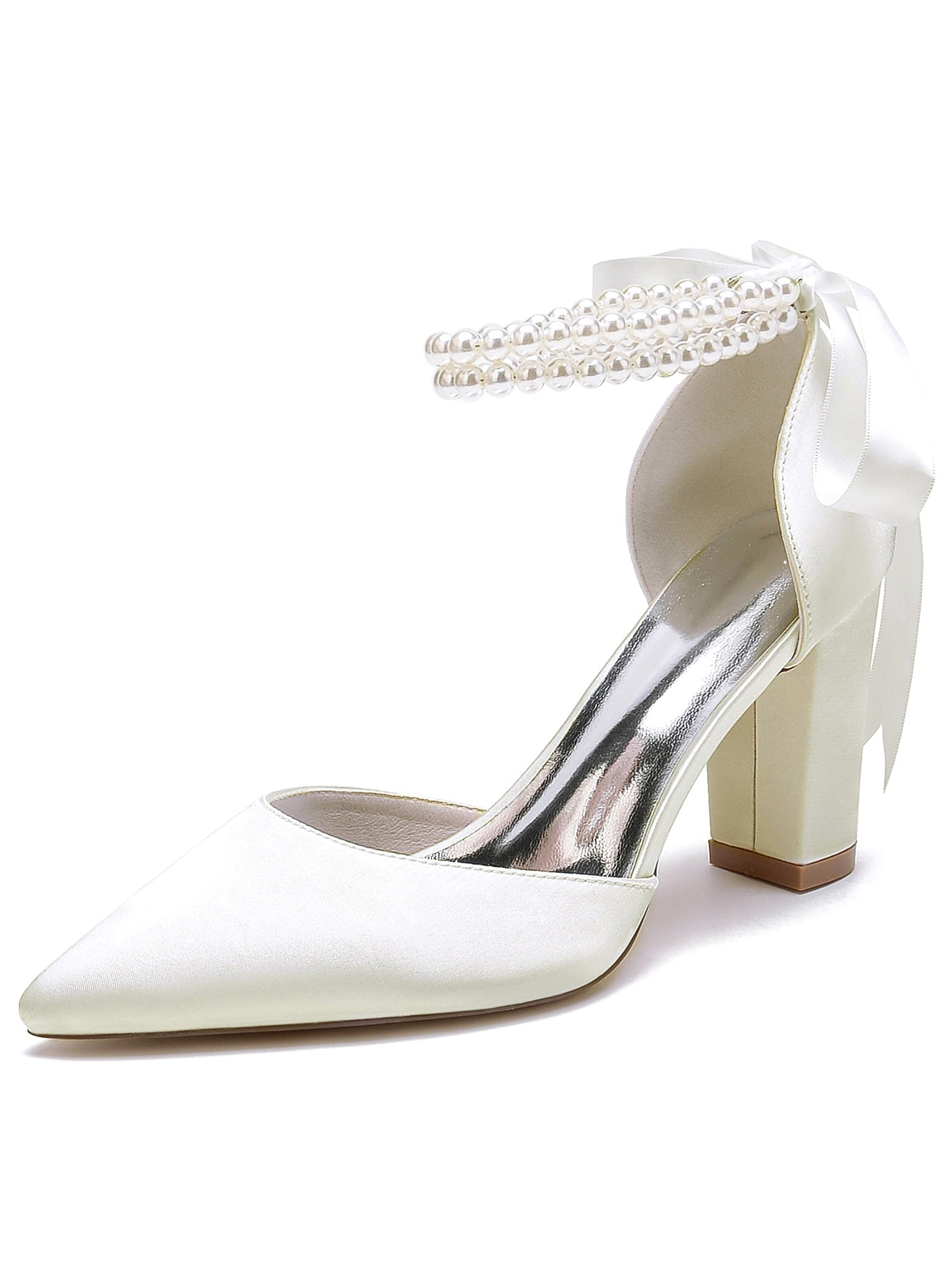 Bridesmaid Stiletto Heels with Rhinestones for Women's Wedding