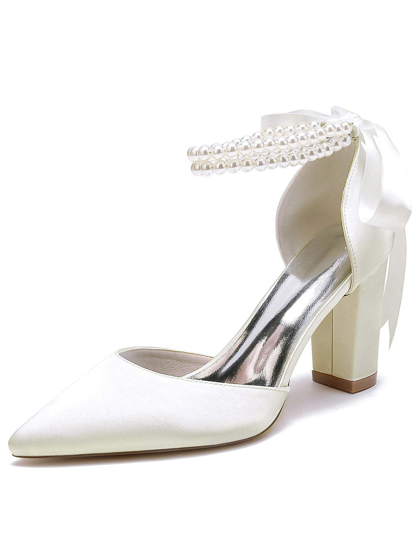 Bridesmaid Stiletto Heels with Rhinestones for Women's Wedding