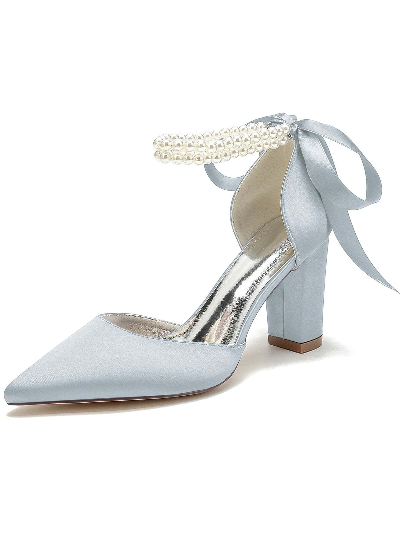 Bridesmaid Stiletto Heels with Rhinestones for Women's Wedding