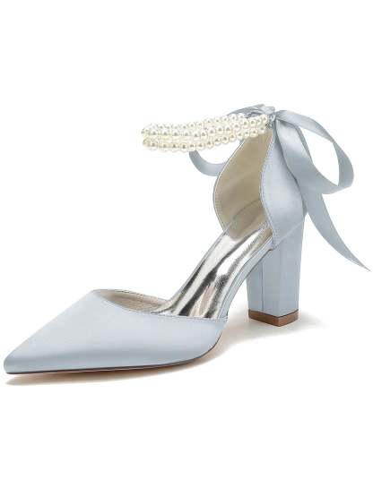 Bridesmaid Stiletto Heels with Rhinestones for Women's Wedding