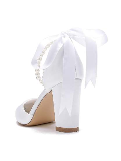 Bridesmaid Stiletto Heels with Rhinestones for Women's Wedding