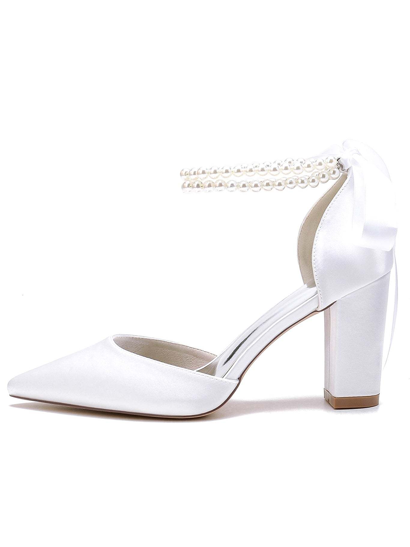 Bridesmaid Stiletto Heels with Rhinestones for Women's Wedding