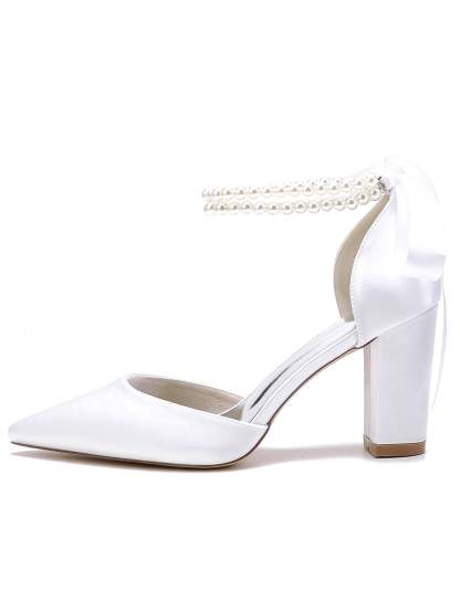 Bridesmaid Stiletto Heels with Rhinestones for Women's Wedding