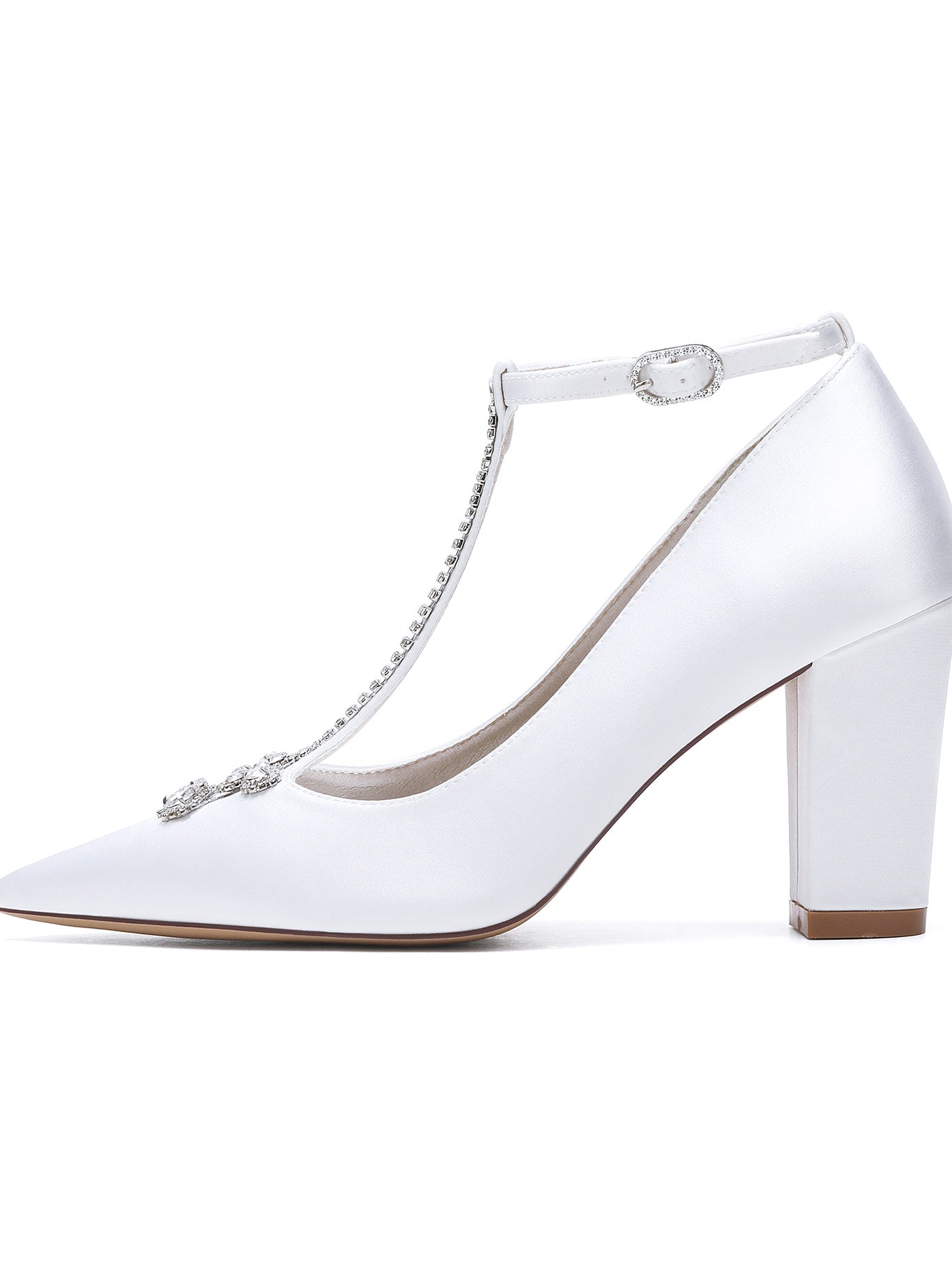 Bridal Stiletto Heels with Rhinestones for Women