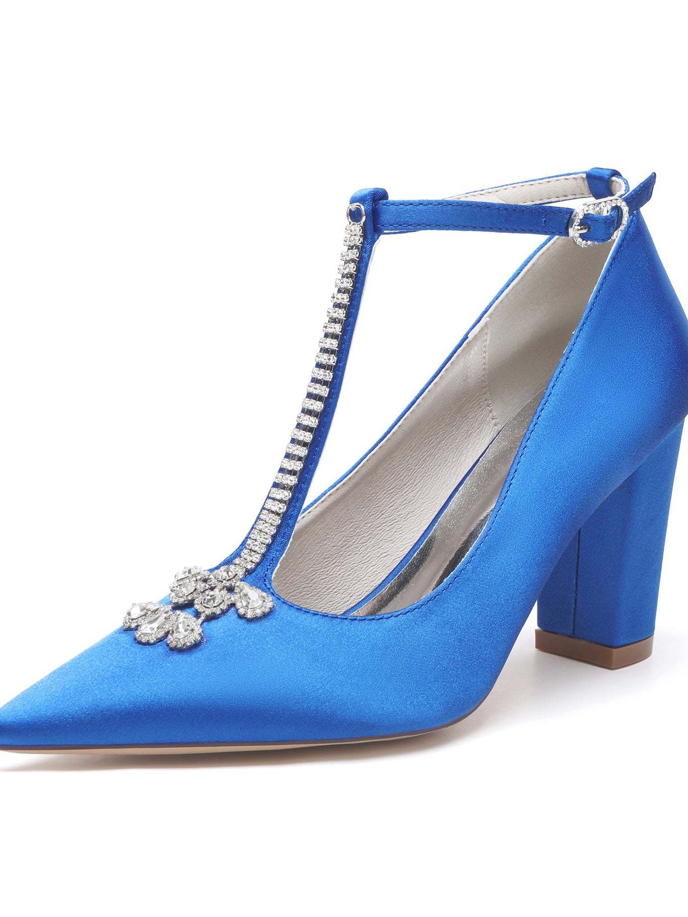 Bridal Stiletto Heels with Rhinestones for Women