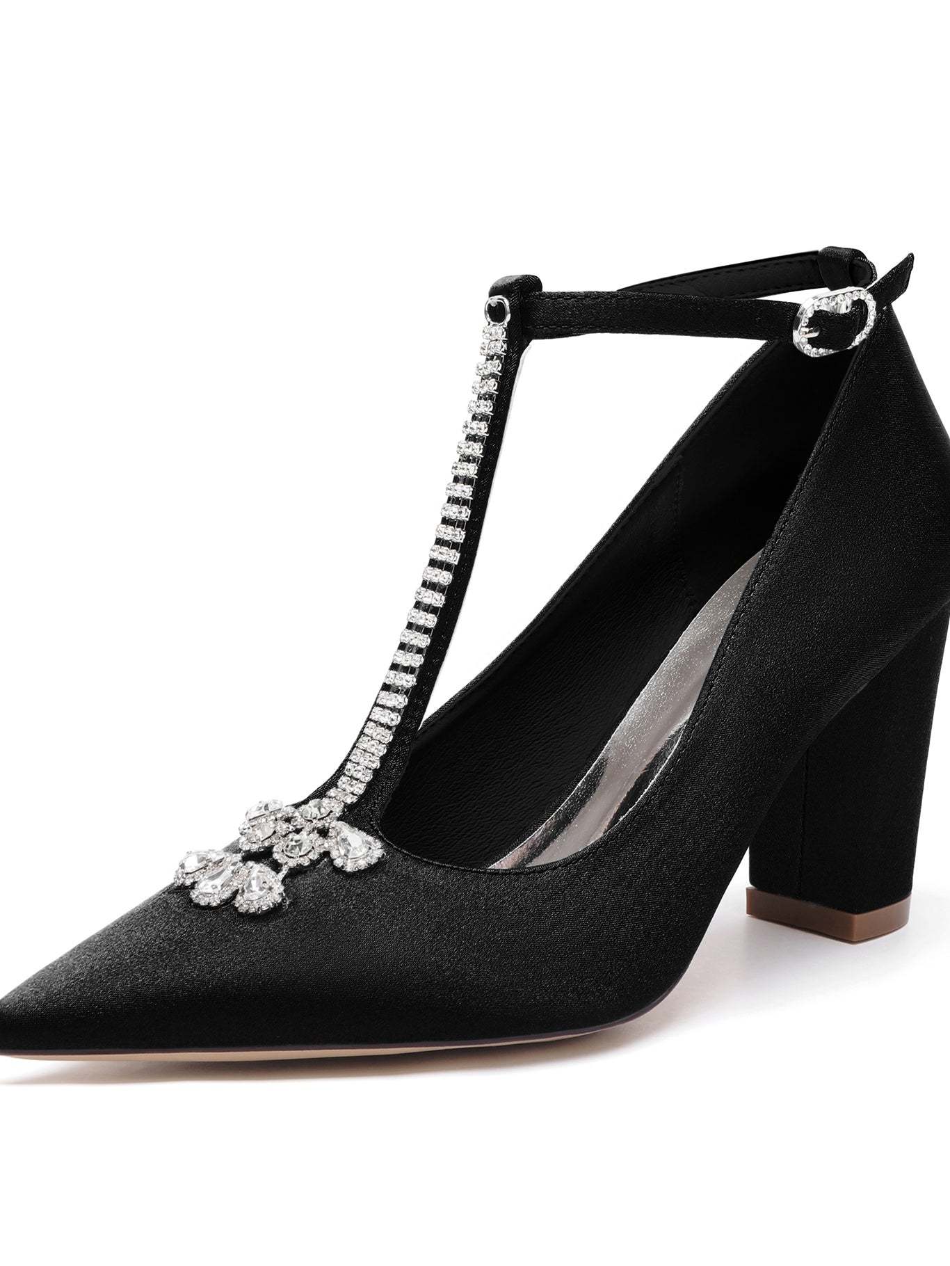 Bridal Stiletto Heels with Rhinestones for Women