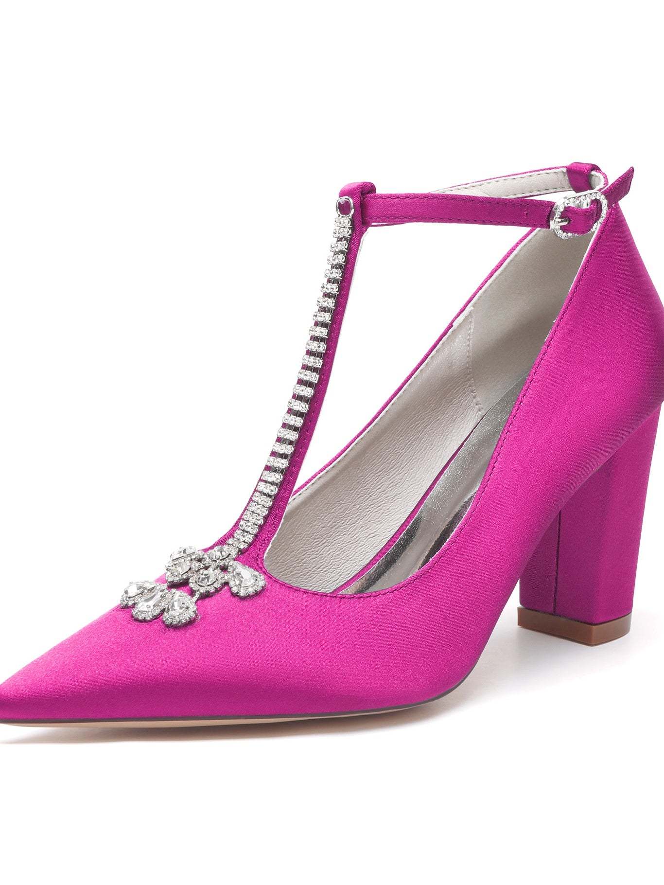 Bridal Stiletto Heels with Rhinestones for Women