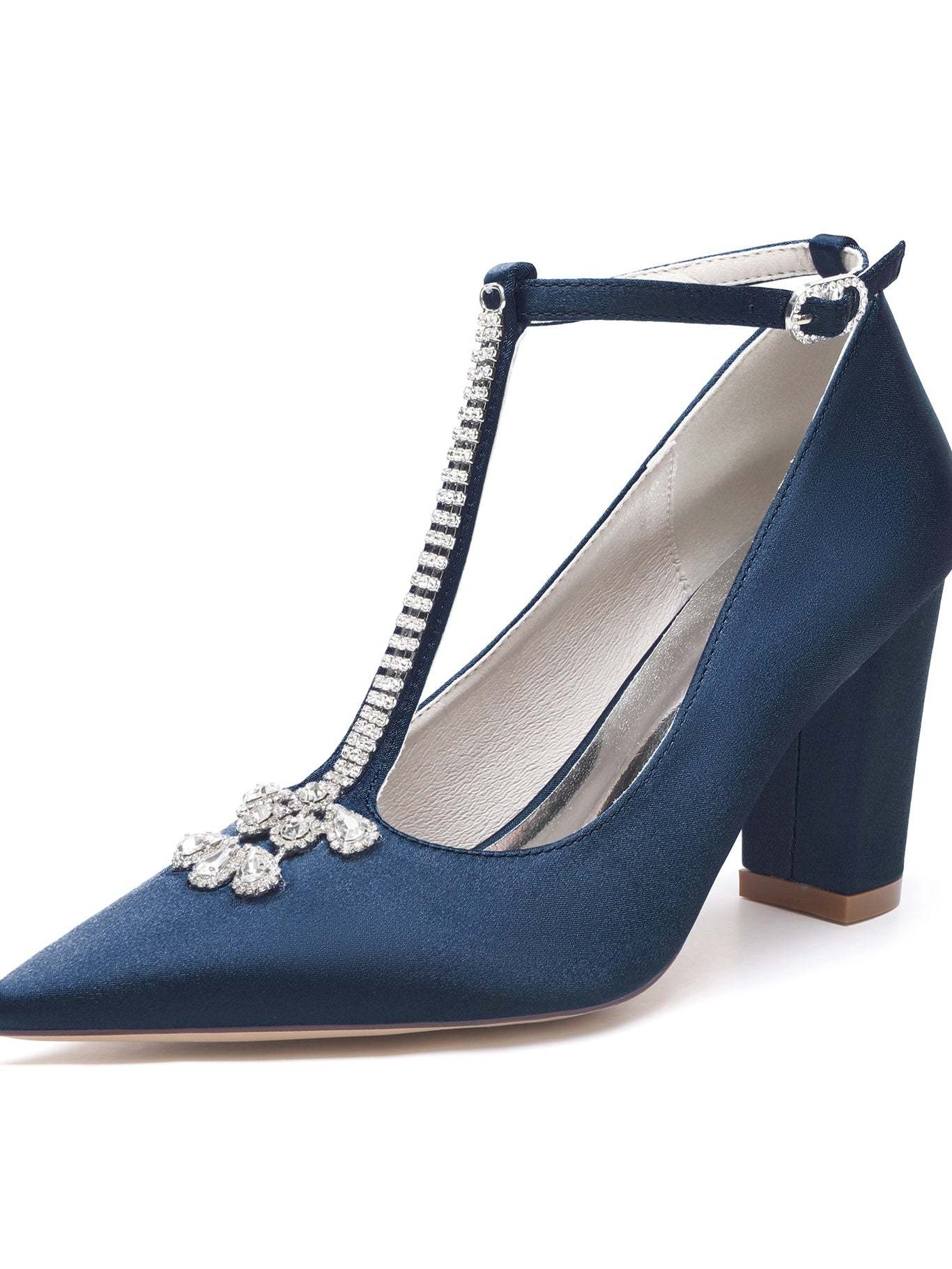 Bridal Stiletto Heels with Rhinestones for Women