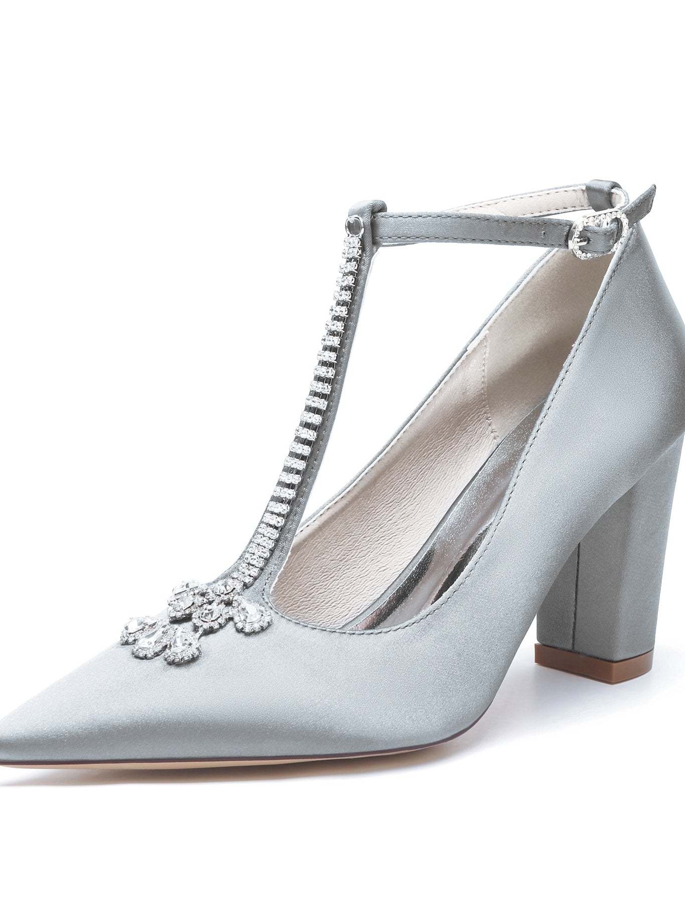 Bridal Stiletto Heels with Rhinestones for Women