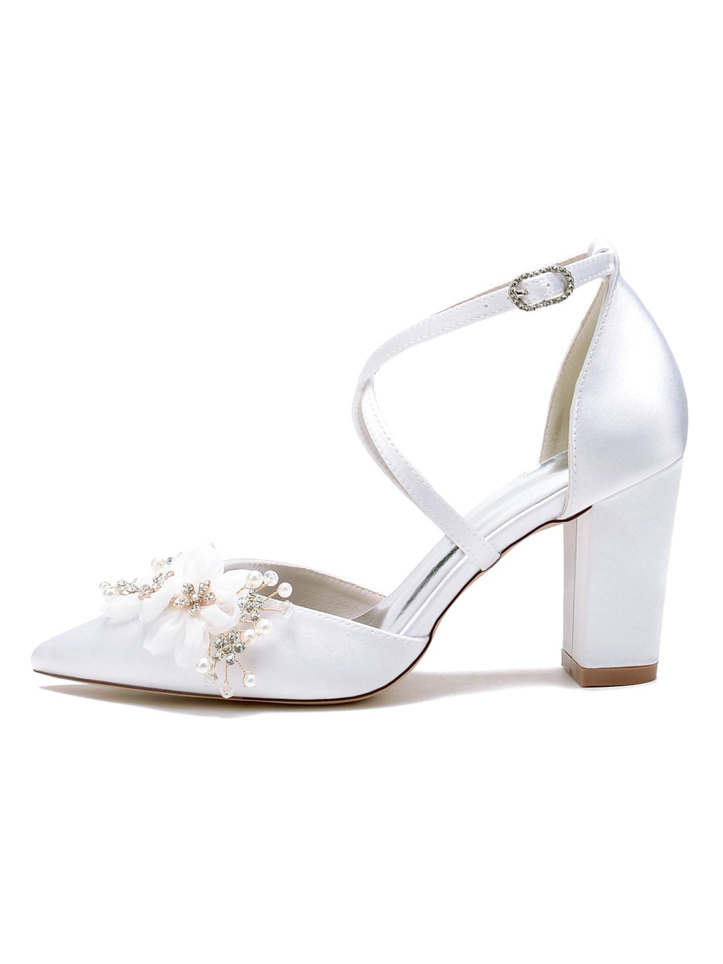 Bridal High Heel Shoes for Women with Pointed Toe