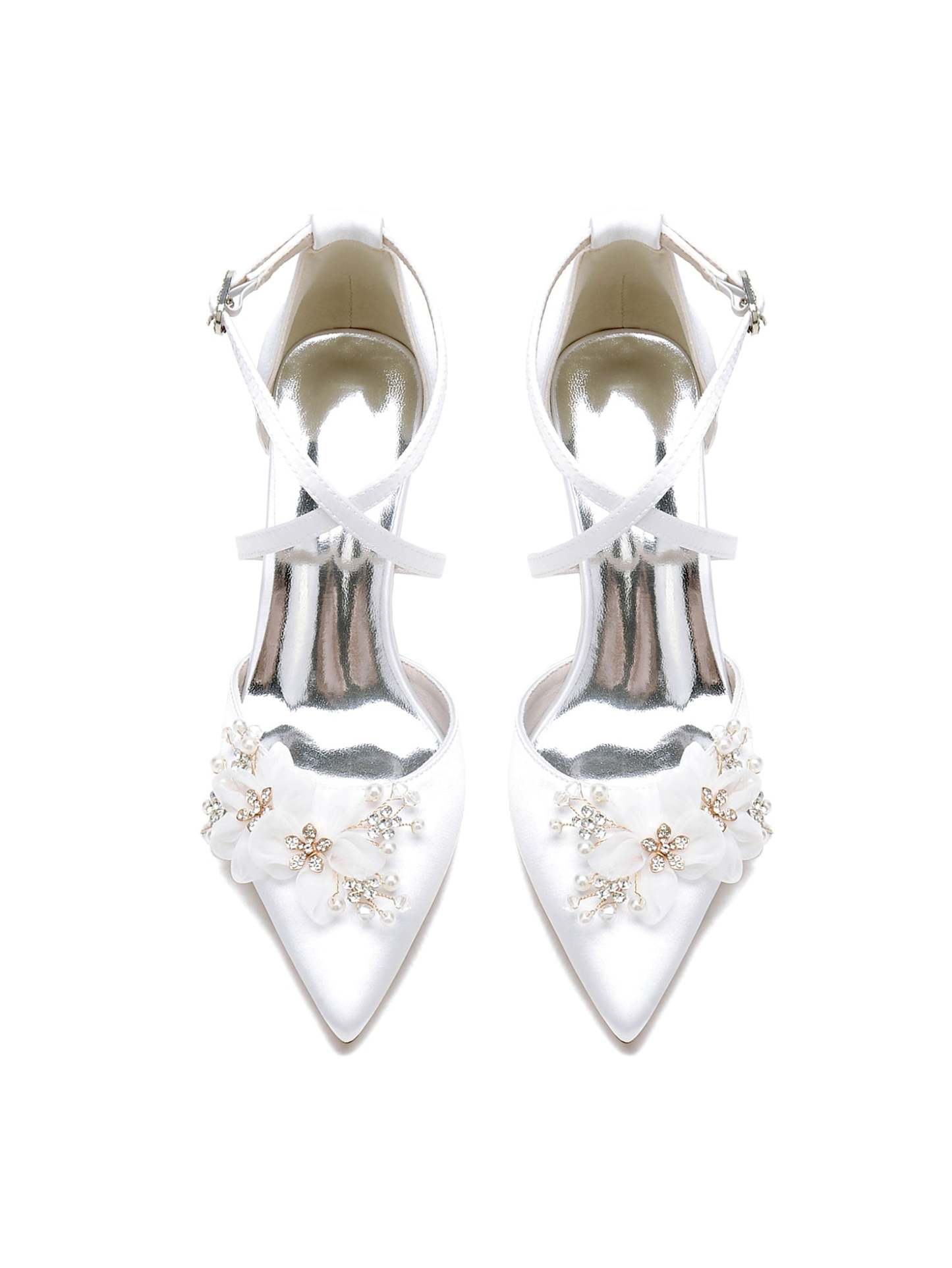 Bridal High Heel Shoes for Women with Pointed Toe