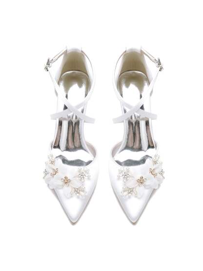 Bridal High Heel Shoes for Women with Pointed Toe