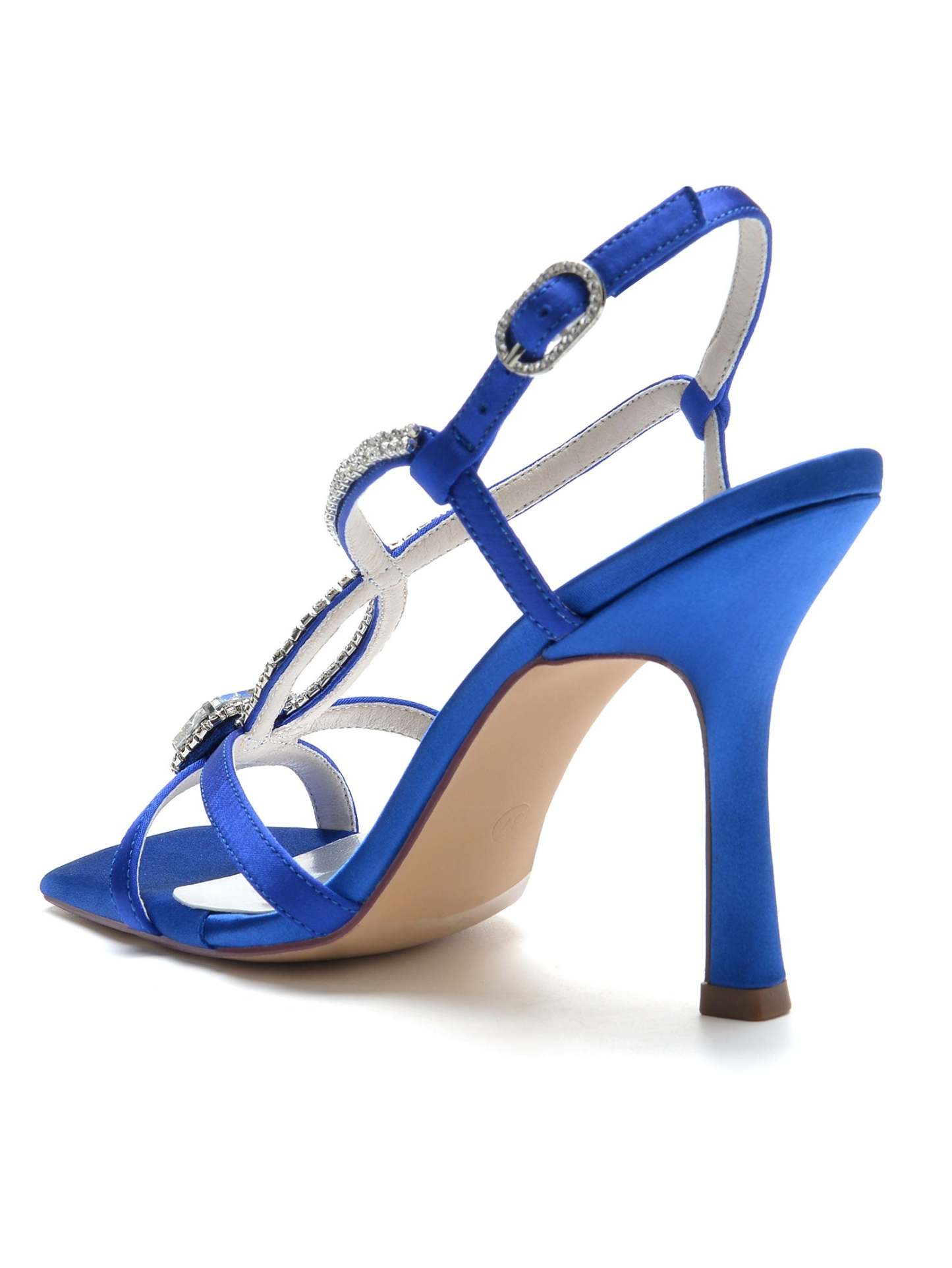 Bridal High Heel Open Toe Shoes with Rhinestones for Women