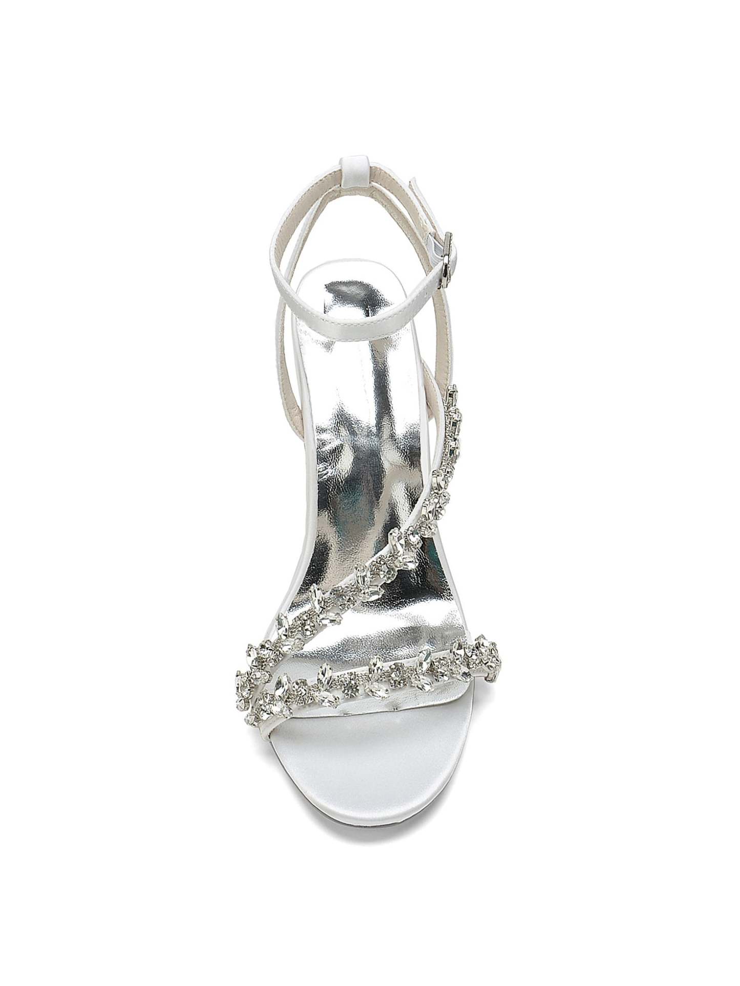 Bridal High Heel Open Toe Shoes with Rhinestones for Women