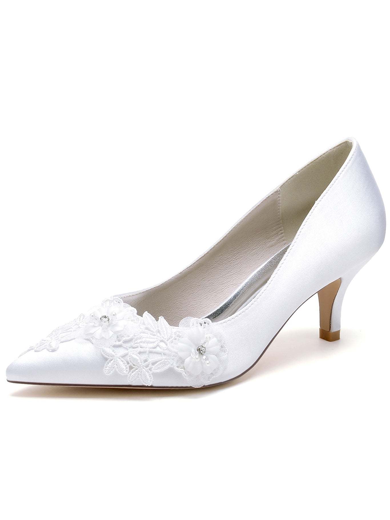 Bridesmaid Shoes for Women with Lace and Stiletto Heel