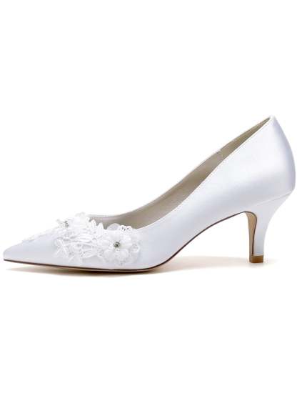 Bridesmaid Shoes for Women with Lace and Stiletto Heel