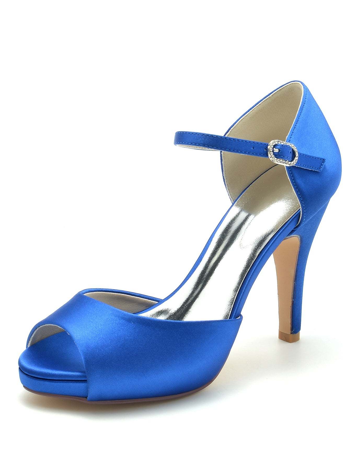 Bridesmaid's Open Toe High Heel Wedding Shoes for Women