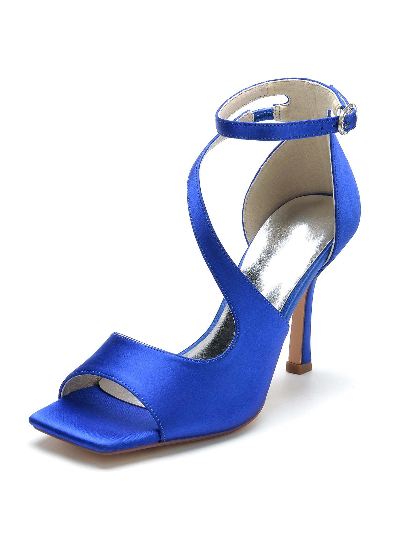 Bridesmaid Wedding Shoes for Women with High Heel and Open Toe