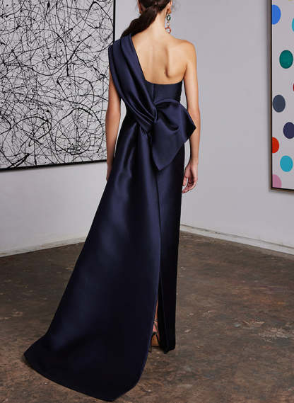 One-Shoulder Sheath/Column Gown for the Mother of the Bride