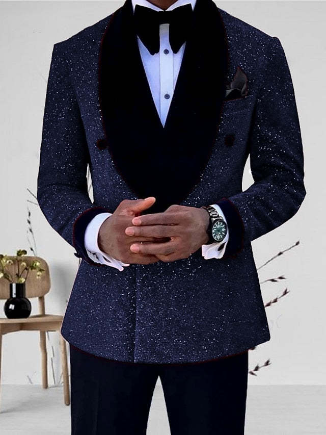 Single-Button Tailored Men's Wedding Suit In Two Pieces