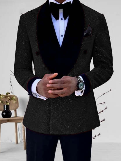 Single-Button Tailored Men's Wedding Suit In Two Pieces
