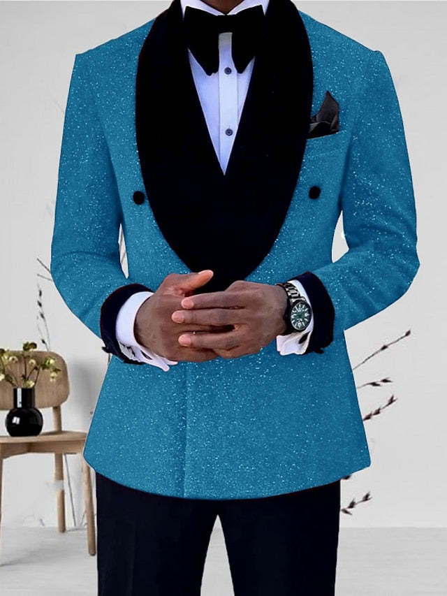 Single-Button Tailored Men's Wedding Suit In Two Pieces